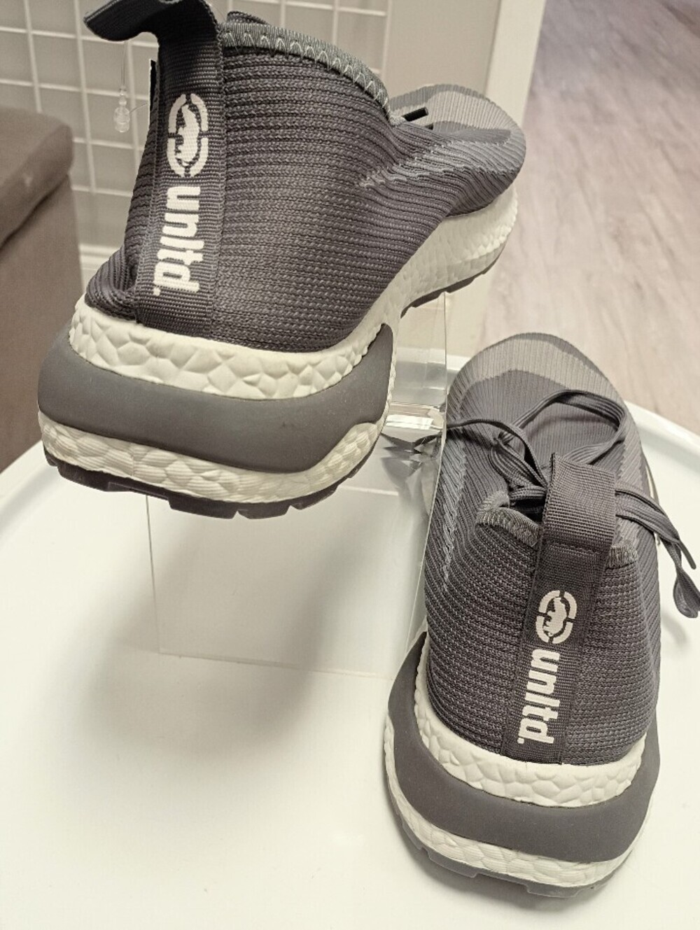Men's Gray Knit Slip-On Athletic Shoes - ECKO UNLTD